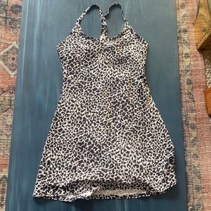 Outdoor voices cheetah print exercise dresss